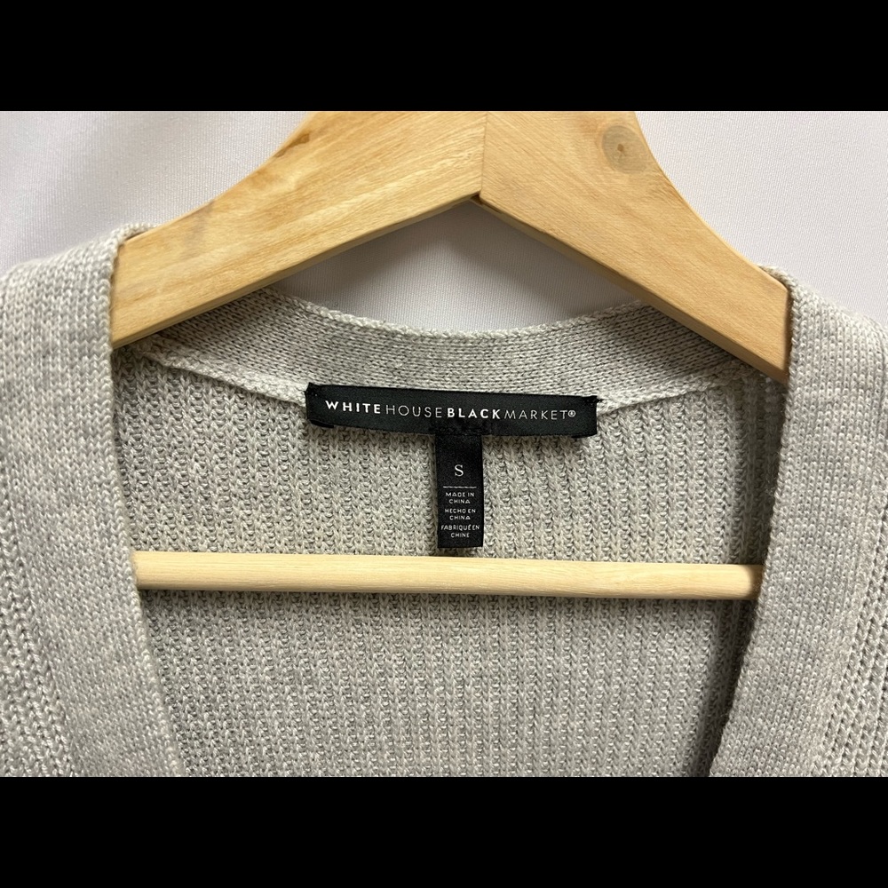 White house black market Long Button-Front Cardigan/Dress - Picture 10 of 13